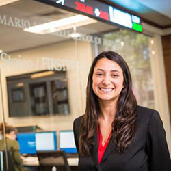 image of RWU alum Carla Puchini, financial analyst at Morgan Stanley