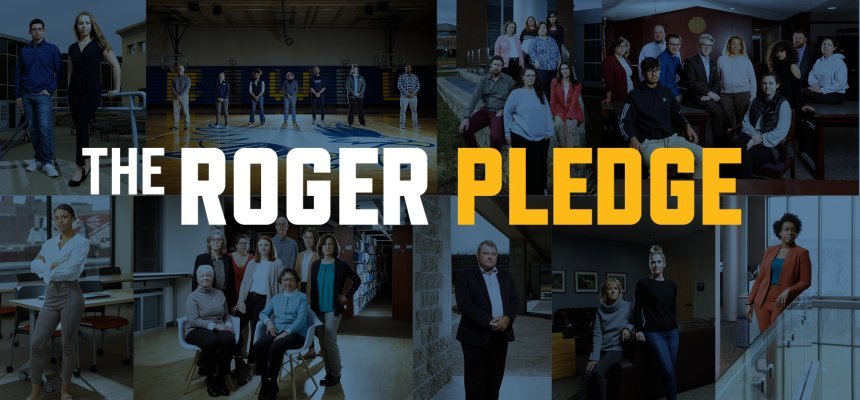 Graphic that says "The Roger Pledge"