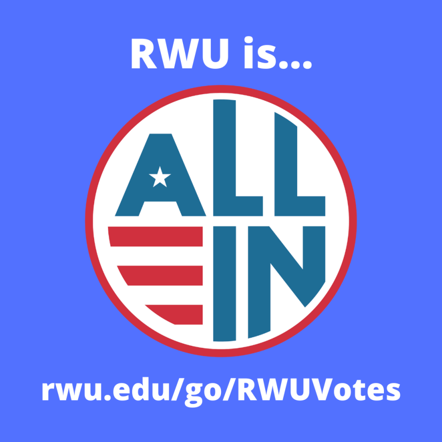 RWU is All In logo