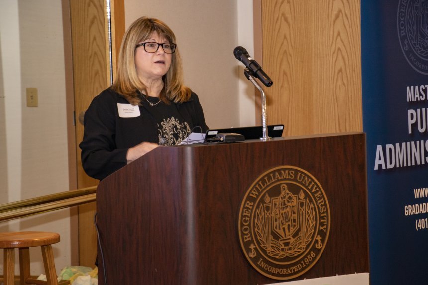 Dr. Katrina Norvell addresses the 2022 RIASPA Conference