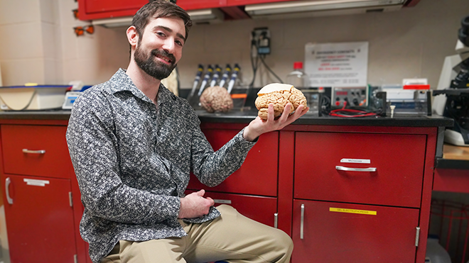 Senior Dennis Arruda discovered both inspiration and mentorship within the walls of the Marine and Natural Sciences Building.