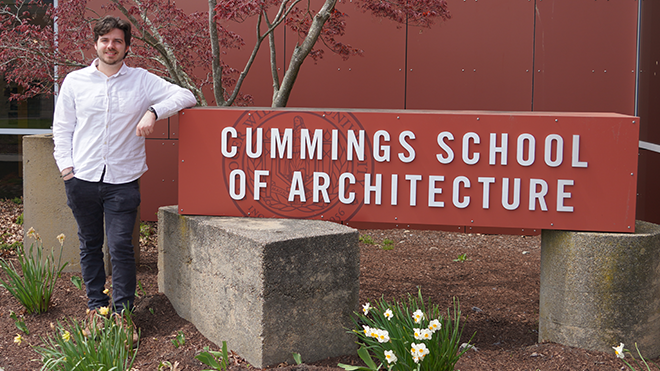 DeSanctis has become a familiar face in the Cummings School of Architecture through his student leadership roles.