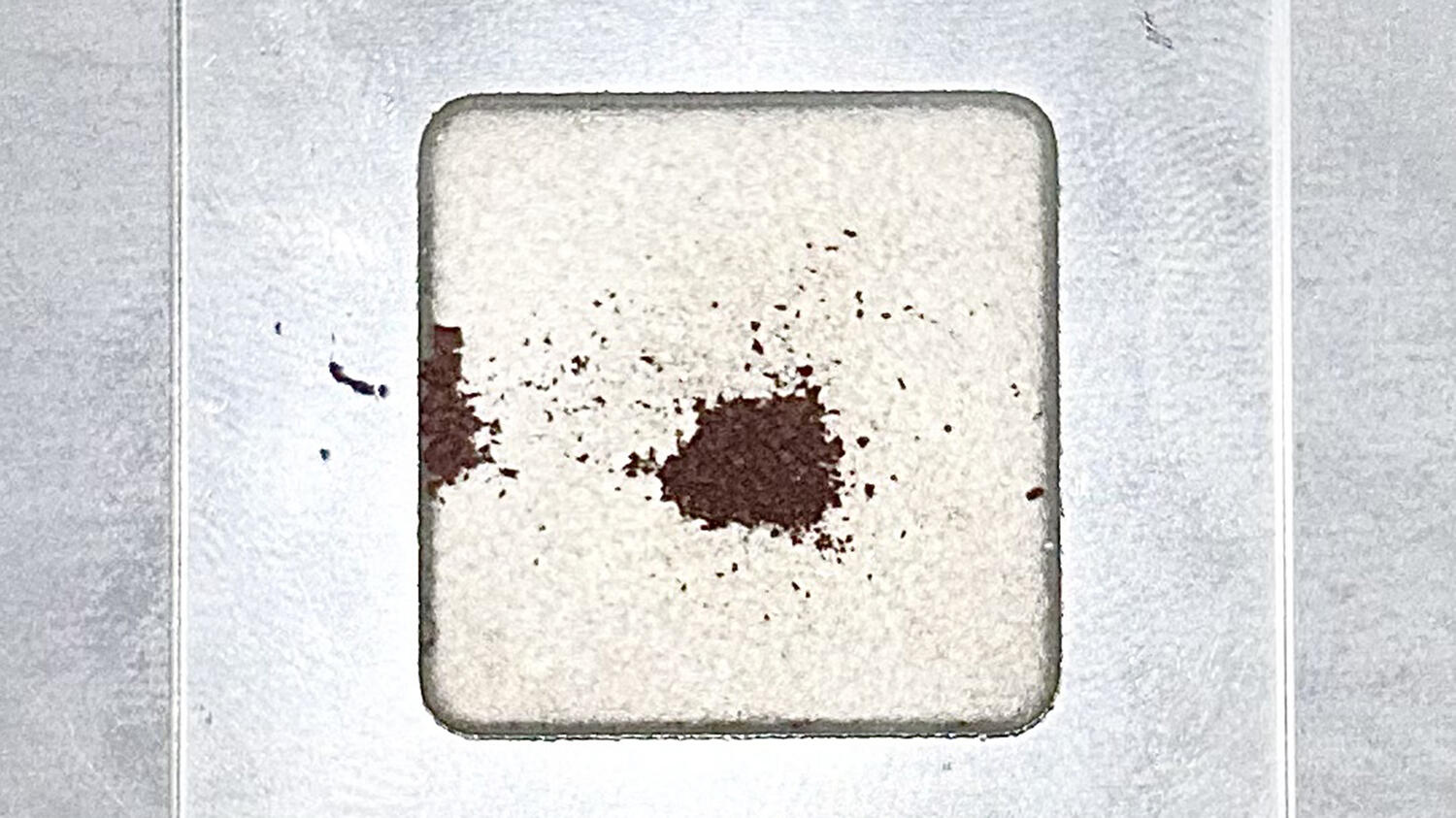 Copper nanoparticles synthesized by senior Preston Sharrock as an initial step in his research.