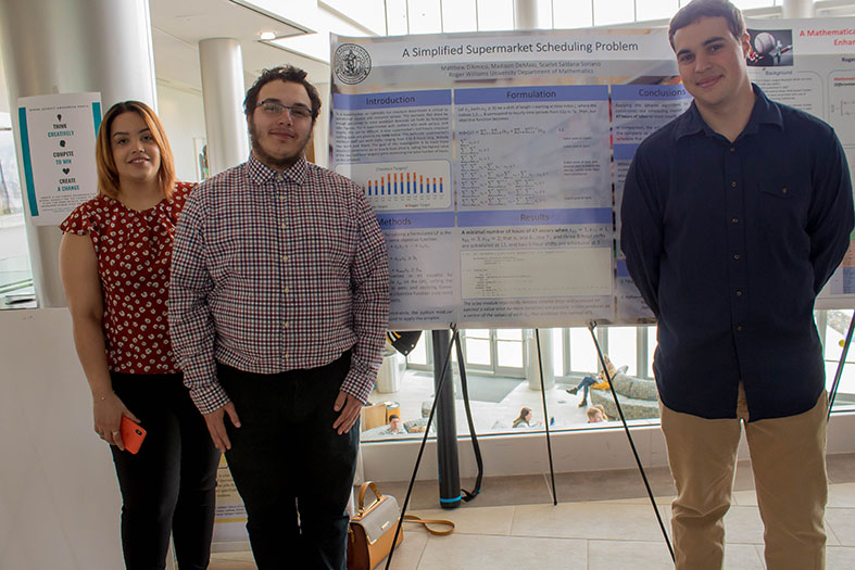 Students present their research.