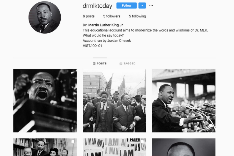 MLK Instagram. 