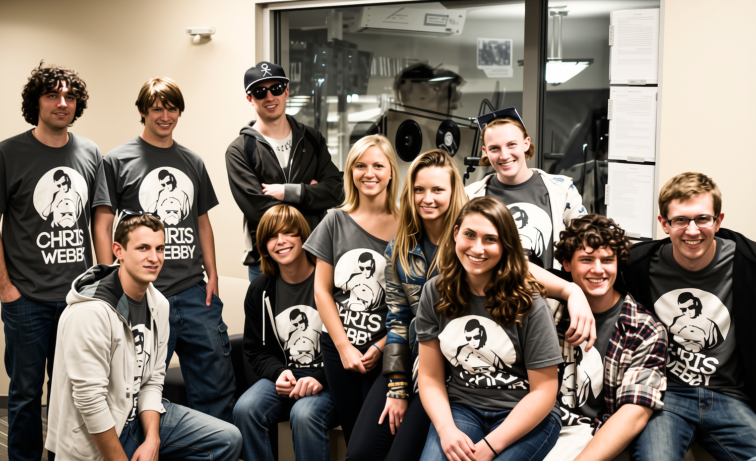From The Archives (Crossings | 2012) WQRI members meet with Chris Webby ahead of the Spring Concert.