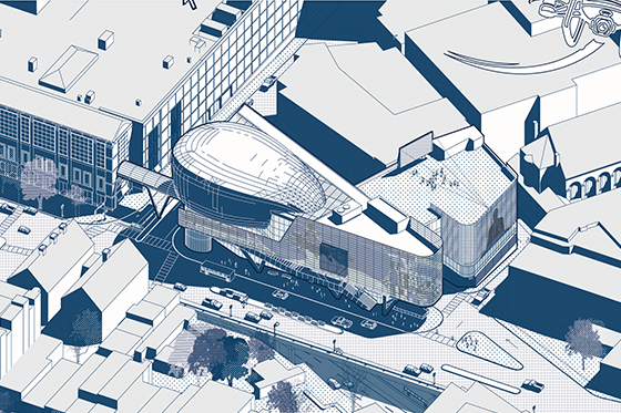 Architecture work rendering by Sean Smith