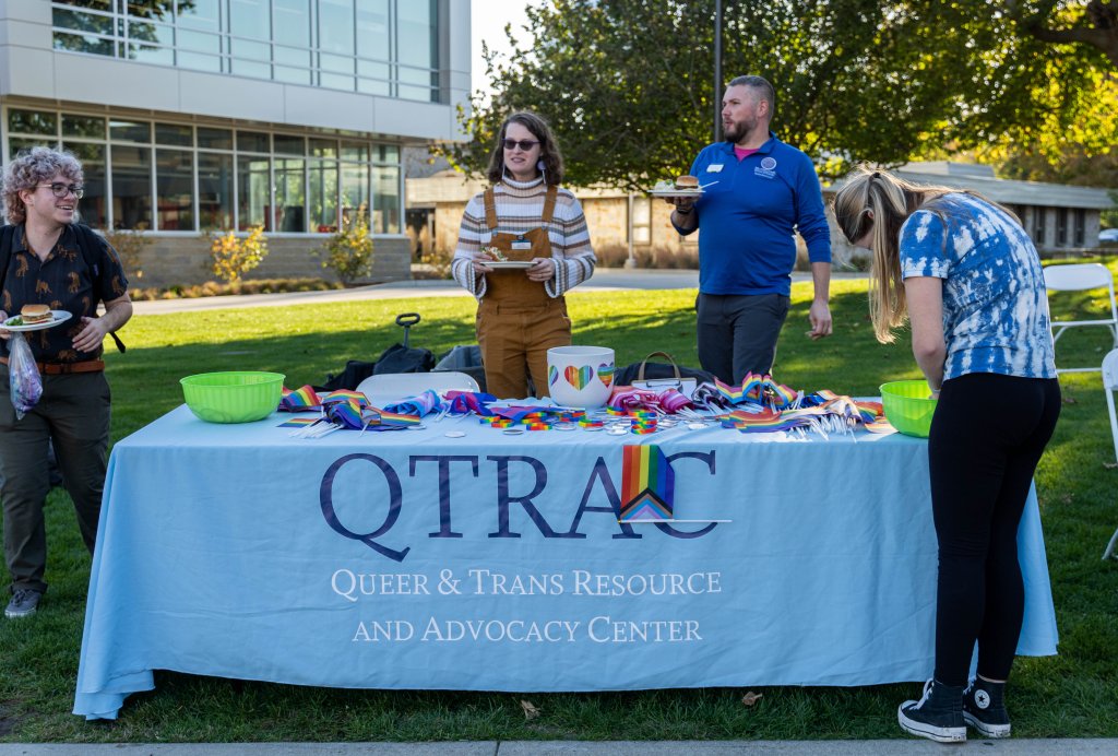 QTRAC table at the BBQ