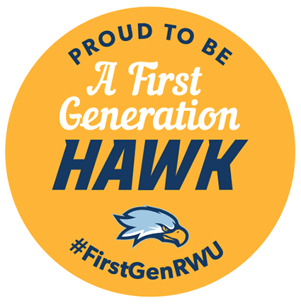 image of pin celebrating First-Gen students, alums, faculty & staff