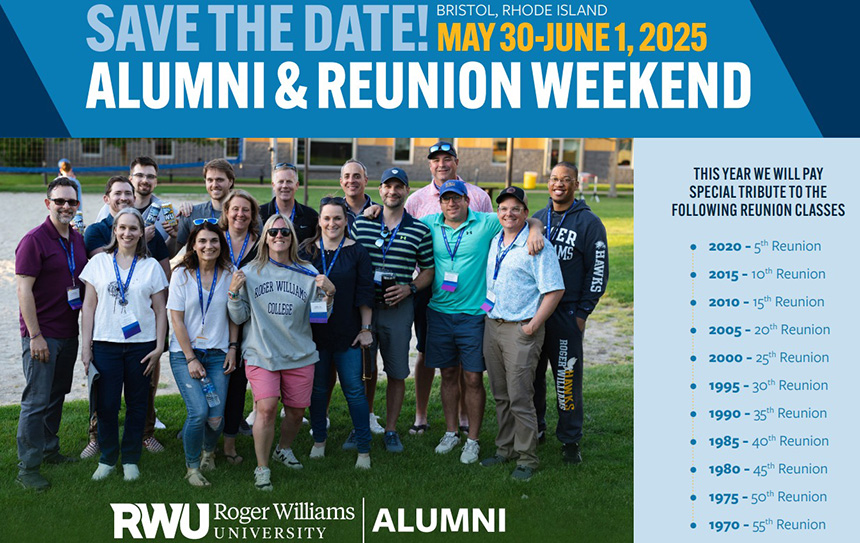 Save the Date for alumni weekend