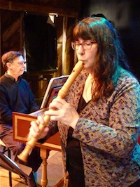 Catherine playing recorder