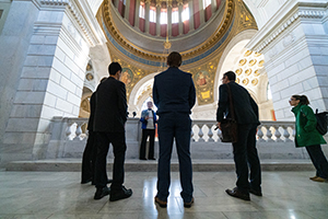 Students at the state house