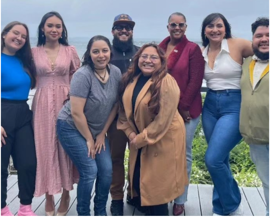 alumni gathering on the water