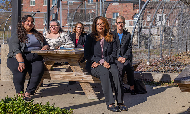 Prisoners' Rights Clinic members