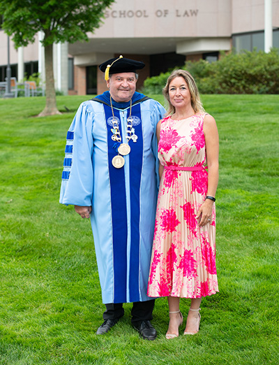 Dr. Miaoulis and his wife, Heidi Maes