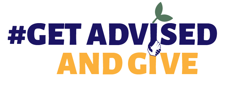 image of logo for #GetAdvisedAndGive