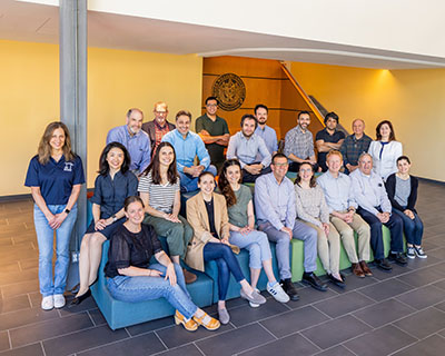 SECCM faculty group photo in the lobby of SELB