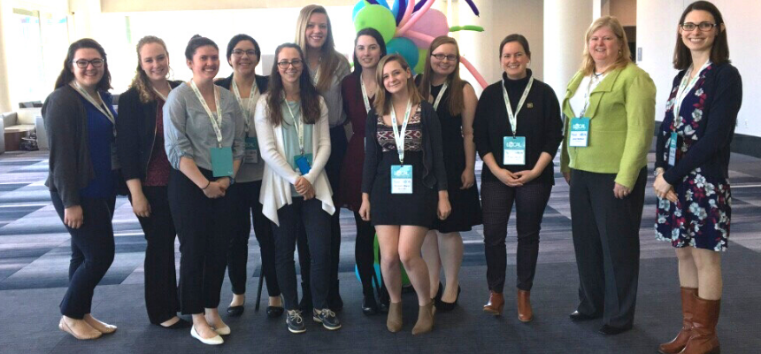 Students attend the Society of Women Engineers conference 
