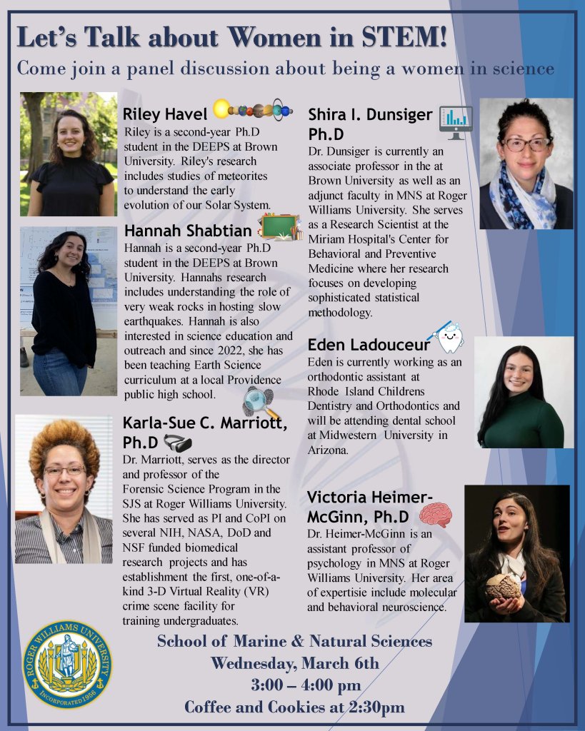 Let's Talk about Women in Stem poster