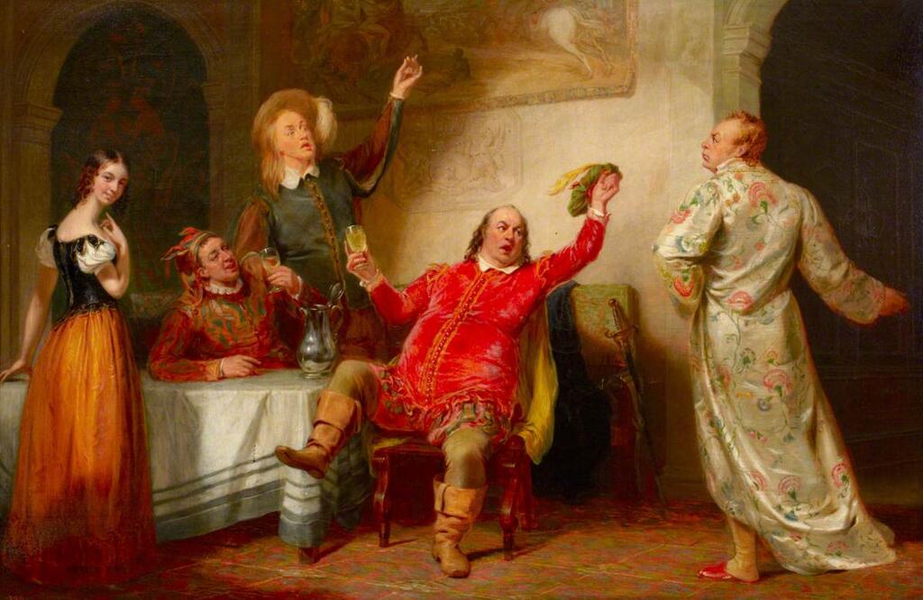 Malvolio and Sir Toby Belch, by George Clint.