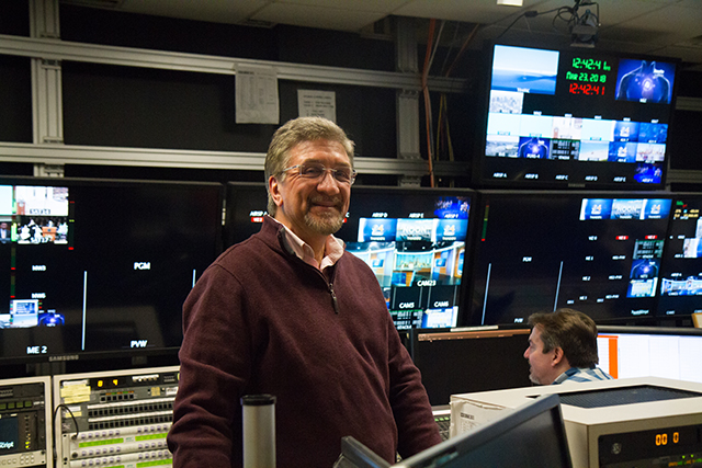 Paul Pabis inside CBS Boston Studio