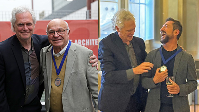 Chuck Boos, Carlo Achilli Awarded Dean’s Medal for Service