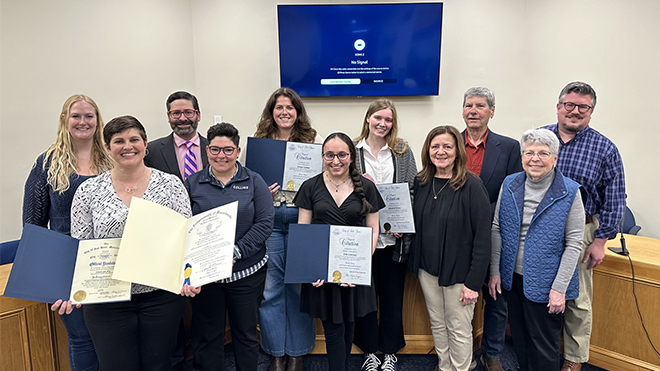 RWU student working with the city of Fall River, Mass. 