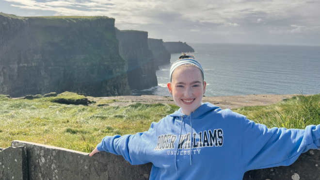 Lea at the Cliffs of Moher