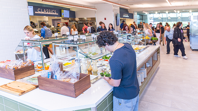 The upper Commons's new look offers a simpler design with more emphasis on sustainability.