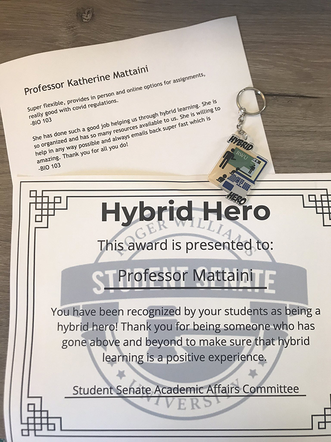 Hybrid hero certificate and keychain