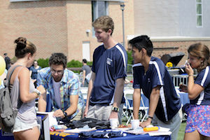 students at involvement fair