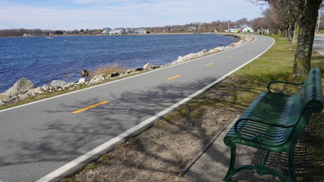 East Bay Bike Path in Bristol, R.I.