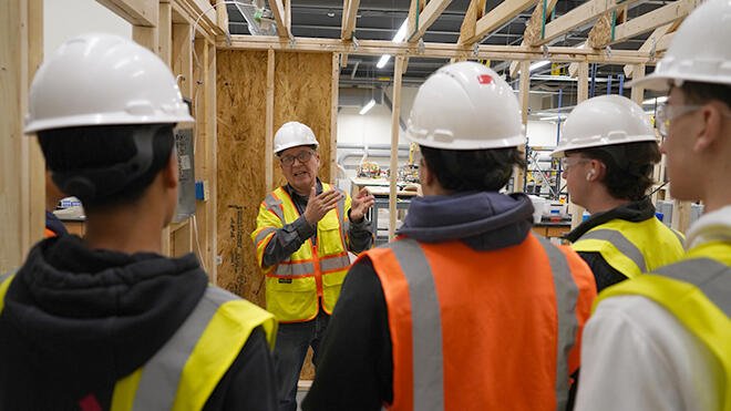 ACE students touring SECCM facilities.