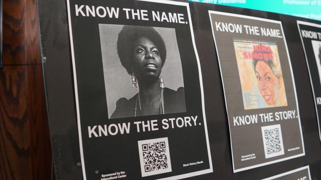 Posters of prominent African American people and events throughout history