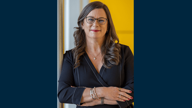 A headshot of Heather Boujoulian