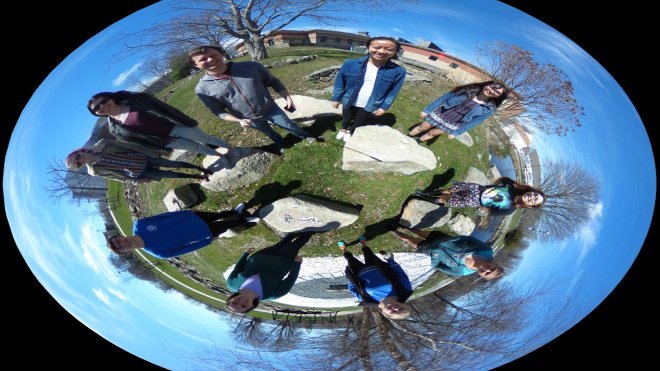 Students take complex math functions and map them using 360-degree photos