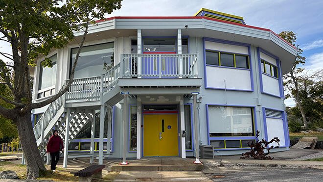 Visual Arts Building known as "The Muffin."