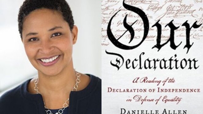 Danielle Allen and cover of "Our Declaration"