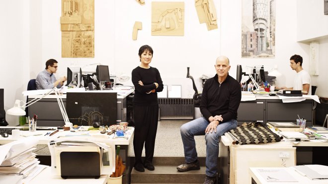 Tod Williams and Billie Tsien in their studio