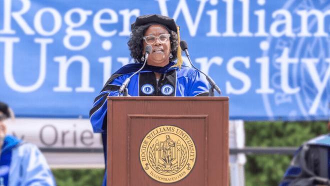 Vice President for Equity and Inclusion and Chief Diversity Officer Joanna Ravello Goods.