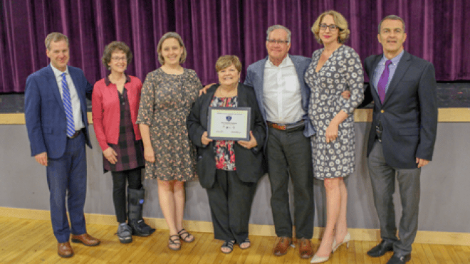 group photo at Saint Raphael Academy