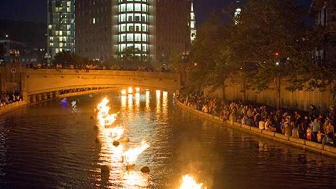 Providence during WaterFire