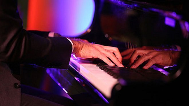 Pianist playing the piano