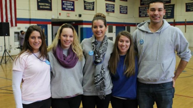 Students pose for photo