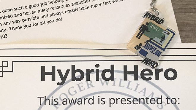 Hybrid Hero certificate and keychain