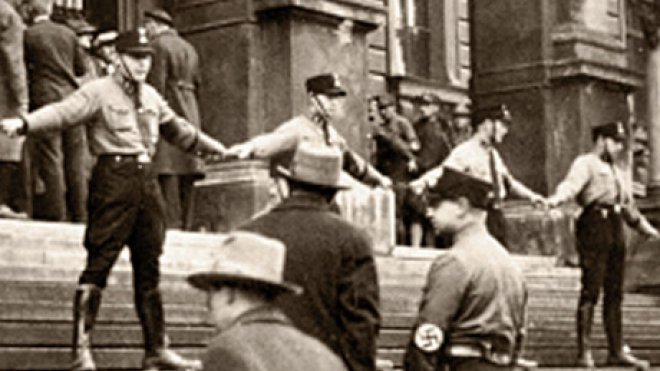 Historic image of Nazi police