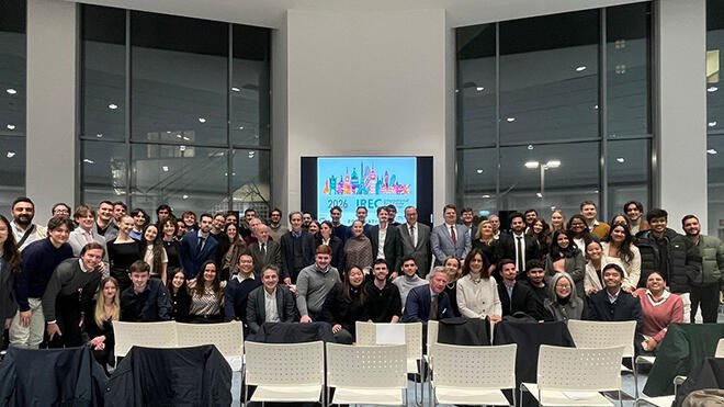Students gather in Milan for International Real Estate Challenge.