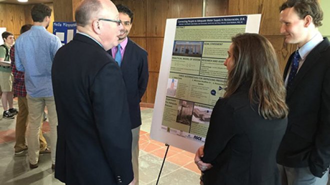 Students present their poster research