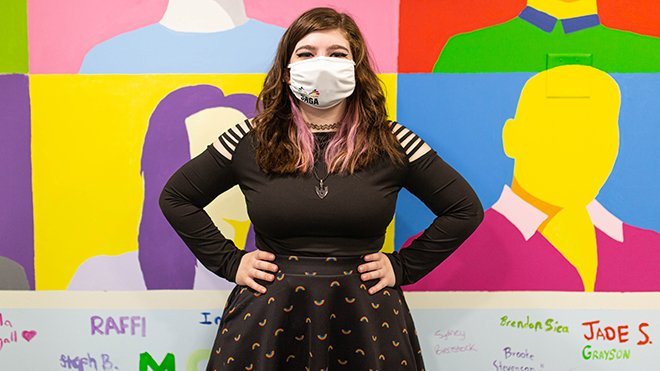 Sophie Speliopoulos, RWU’s Sexuality and Gender Alliance (SAGA) president