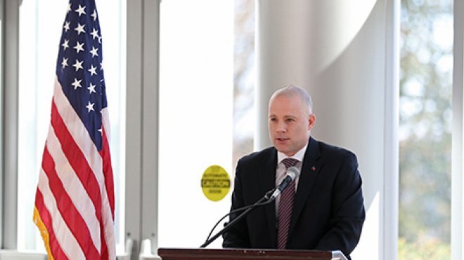 David Coombs delivers Veterans Day address